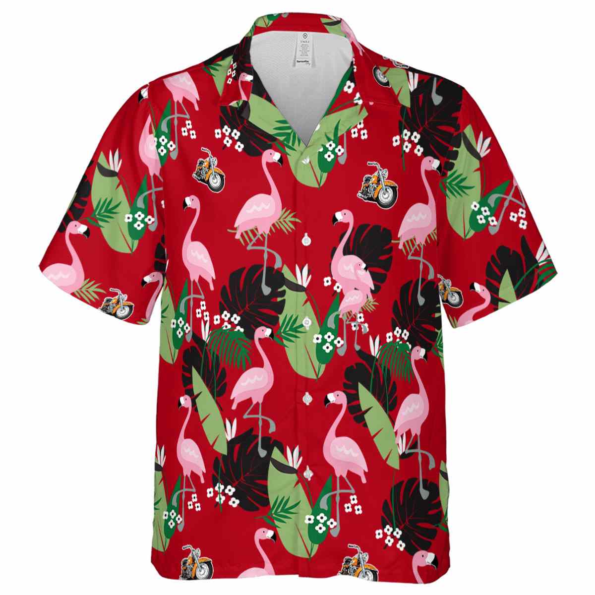 Motorcycle Tropical Flamingo Hawaiian Shirt Fashion forward Motorcycle Tropical Flamingo Hawaiian Shirt Fashion forward