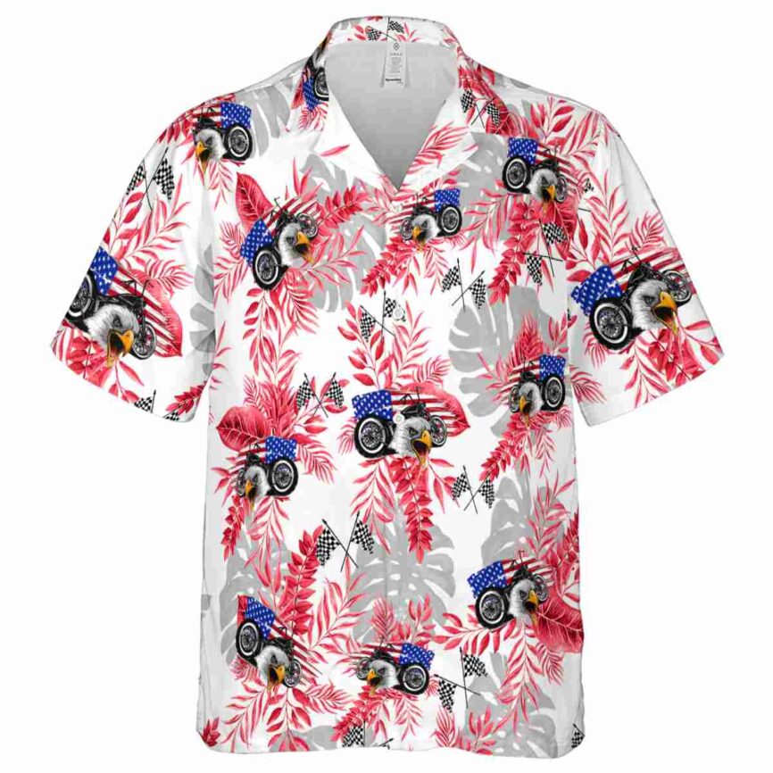Motorcycle Tropical Fronds Hawaiian Shirt Fashion forward