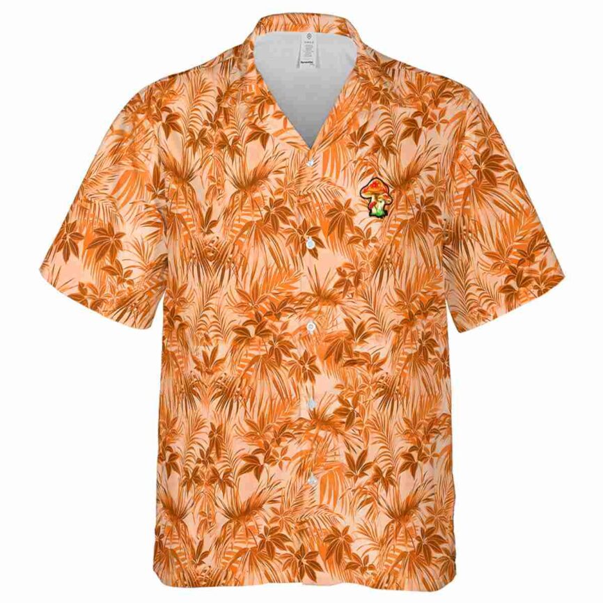 Mushroom Foliage Print Hawaiian Shirt Fashion forward