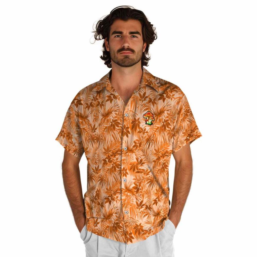 Mushroom Foliage Print Hawaiian Shirt New Arrival