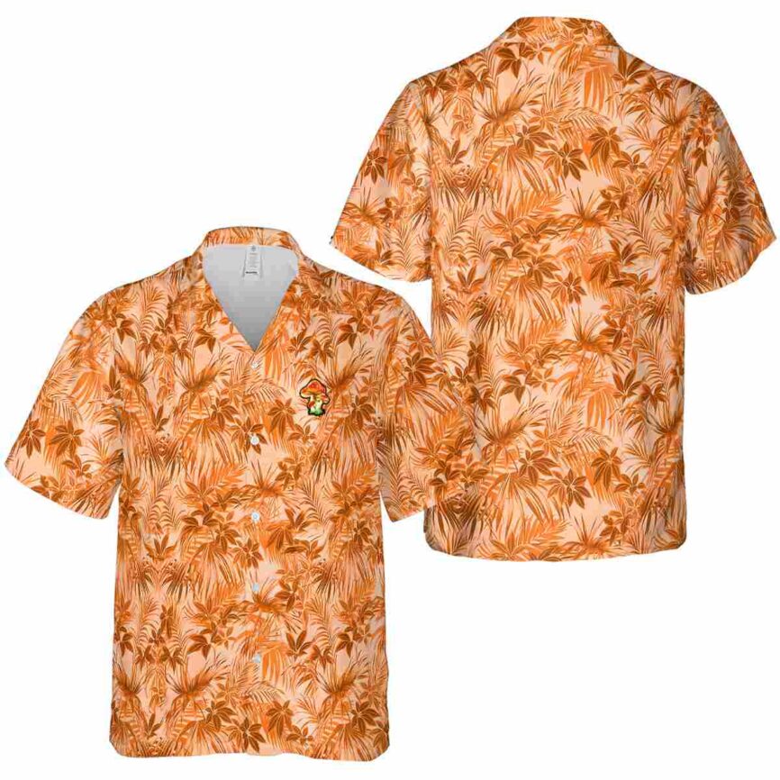 Mushroom Foliage Print Hawaiian Shirt Premium grade
