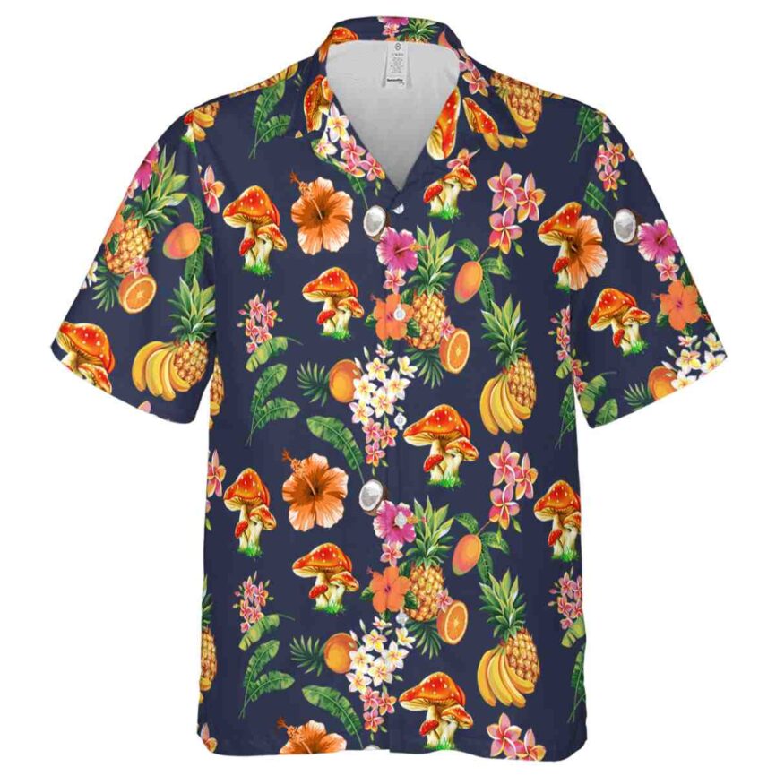 Mushroom Fruit Pattern Hawaiian Shirt Fashion forward