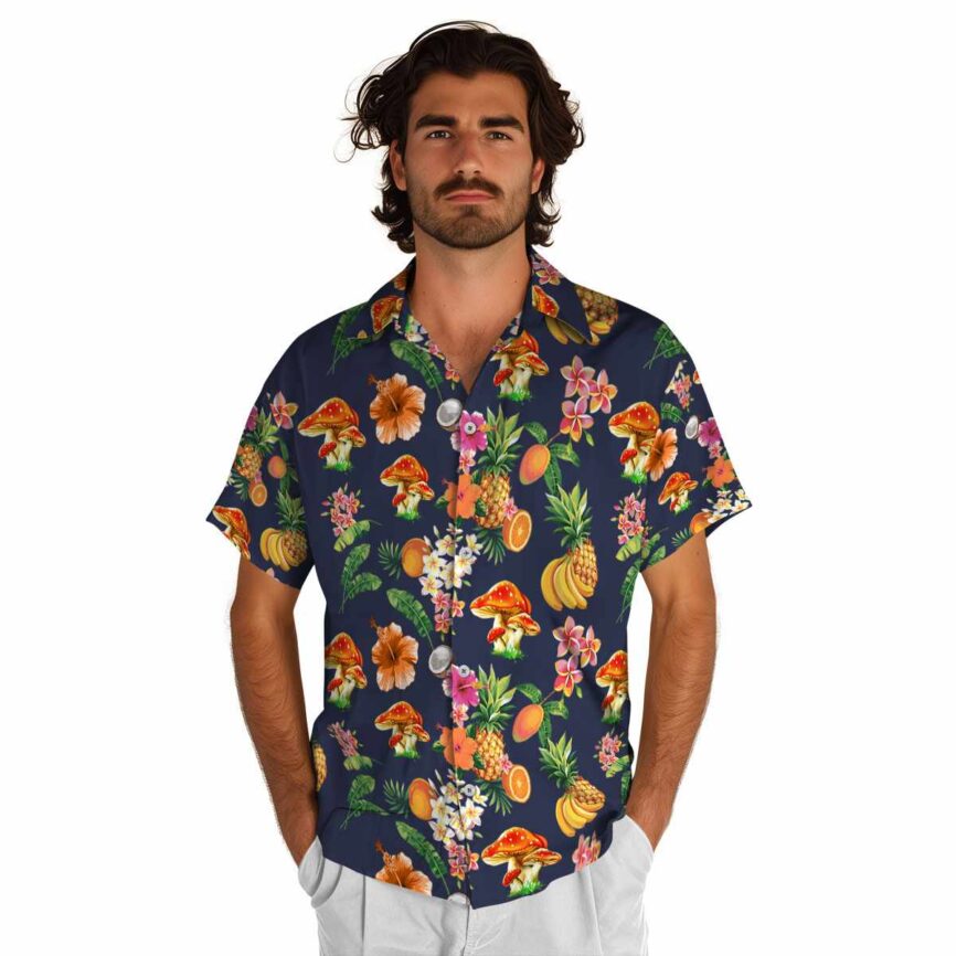 Mushroom Fruit Pattern Hawaiian Shirt New Arrival