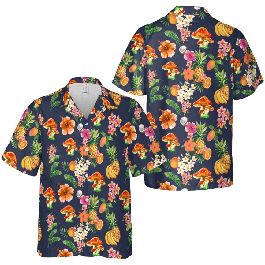 Mushroom Fruit Pattern Hawaiian Shirt Premium grade