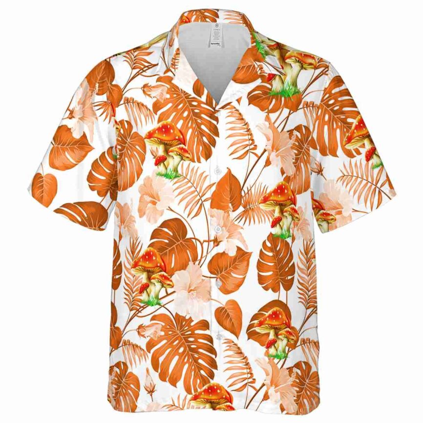 Mushroom Leaf Pattern Hawaiian Shirt Fashion forward