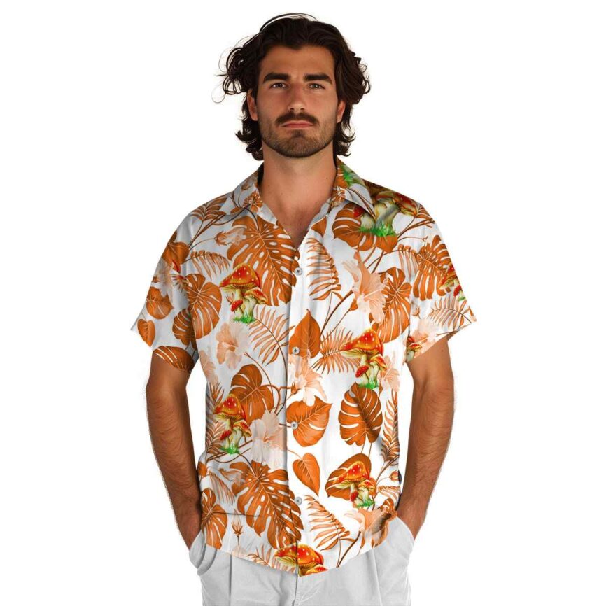 Mushroom Leaf Pattern Hawaiian Shirt New Arrival