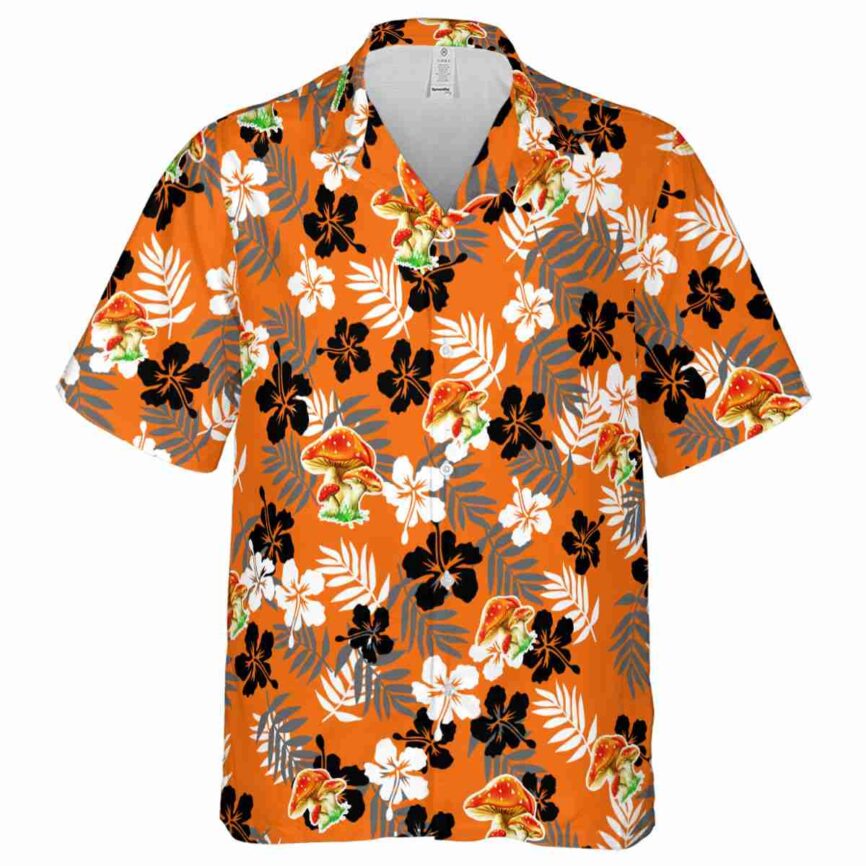 Mushroom Leafy Hibiscus Hawaiian Shirt Fashion forward