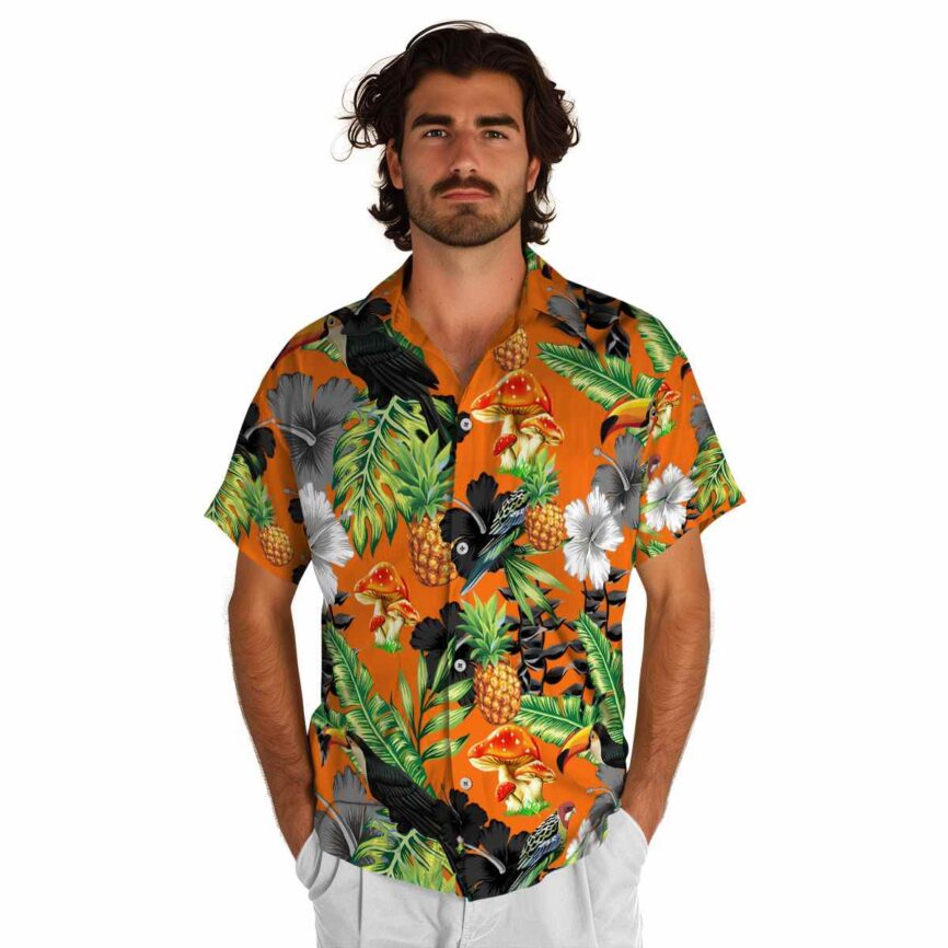 Mushroom Leafy Toucan Hawaiian Shirt New Arrival