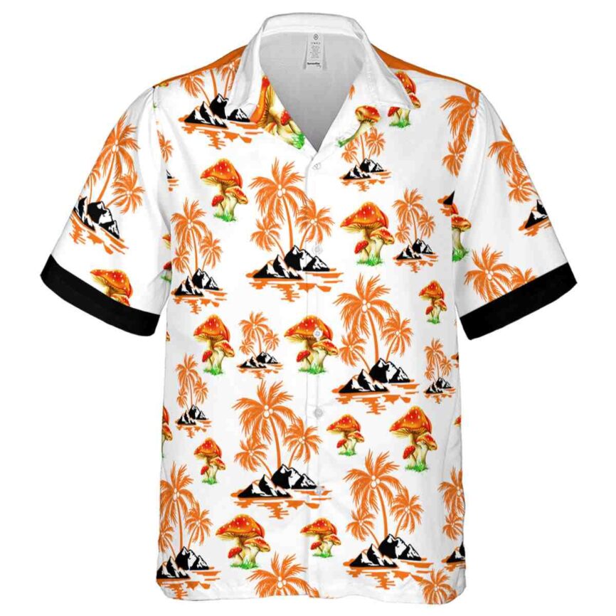 Mushroom Palm Island Graphic Hawaiian Shirt Fashion forward