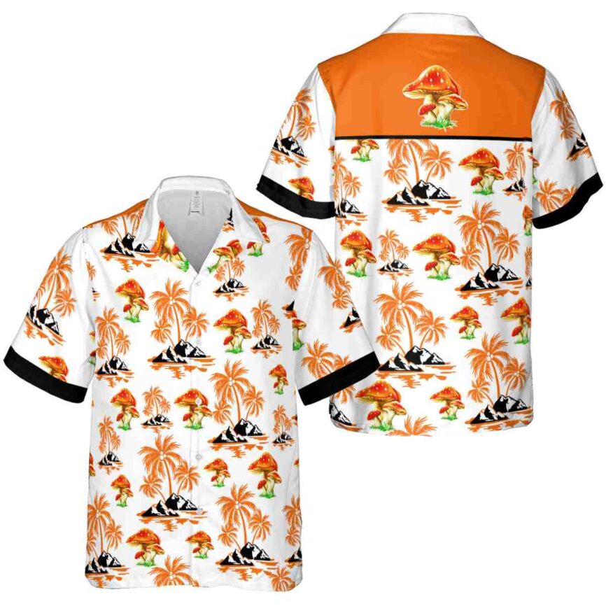 Mushroom Palm Island Graphic Hawaiian Shirt Premium grade