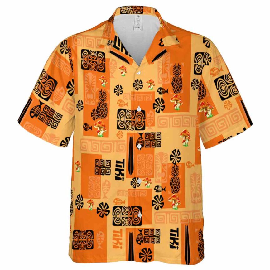 Mushroom Tiki Motifs Hawaiian Shirt Fashion forward