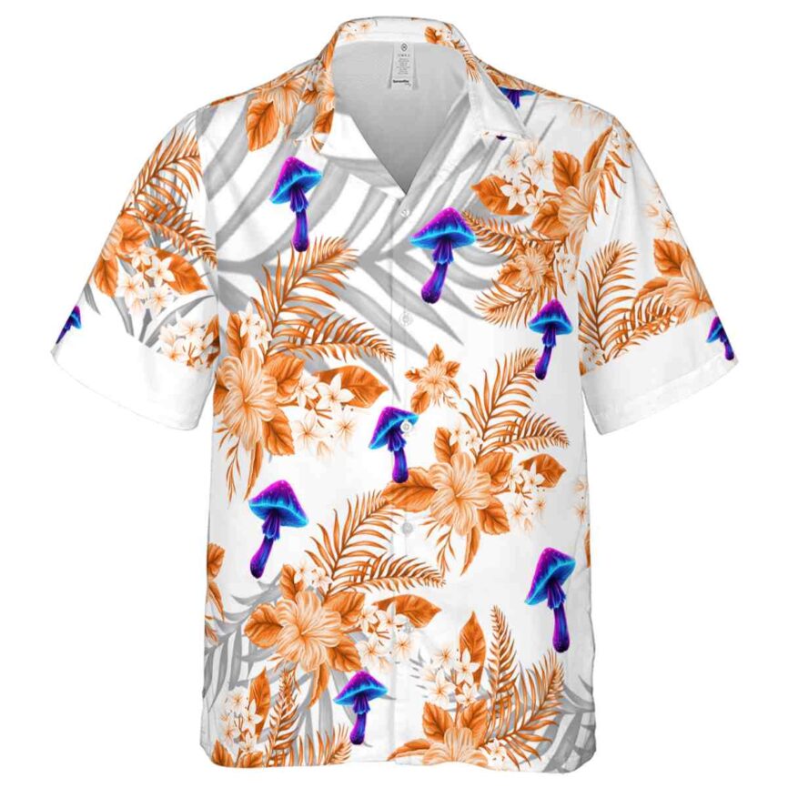 Mushroom Tropical Blossom Hawaiian Shirt Fashion forward