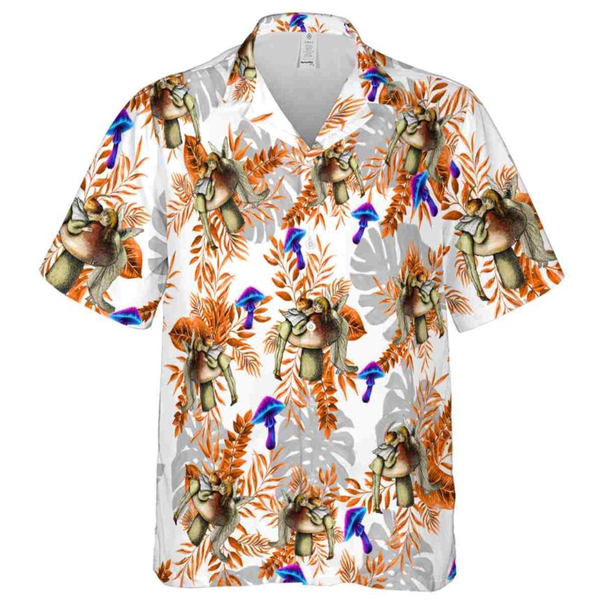 Mushroom Tropical Fronds Hawaiian Shirt Fashion forward