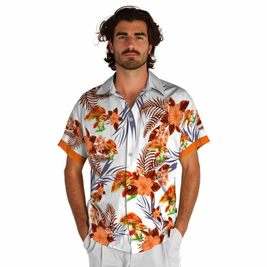 Mushroom US Flag Floral Hawaiian Shirt New Arrival