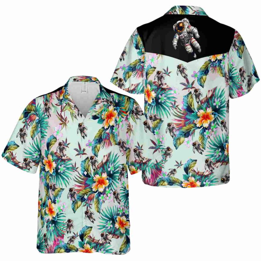 Nasa Floral Burst Hawaiian Shirt Premium grade
