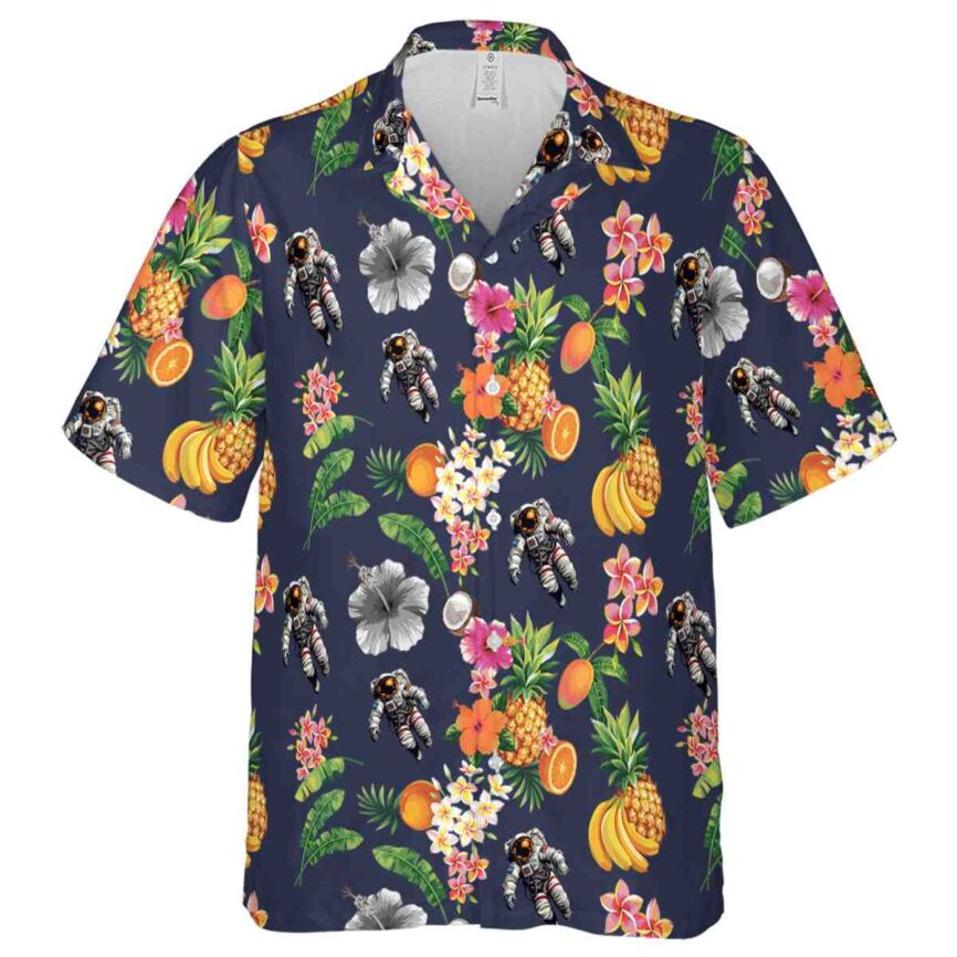 Nasa Fruit Pattern Hawaiian Shirt Fashion forward