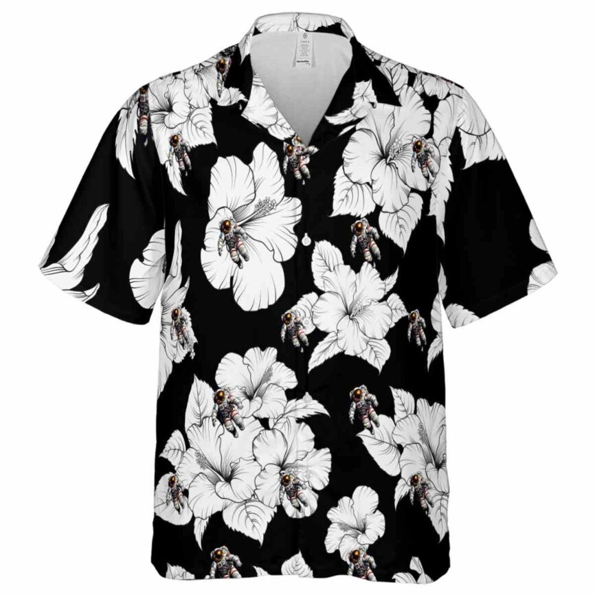Nasa Hibiscus Flower Hawaiian Shirt Fashion forward