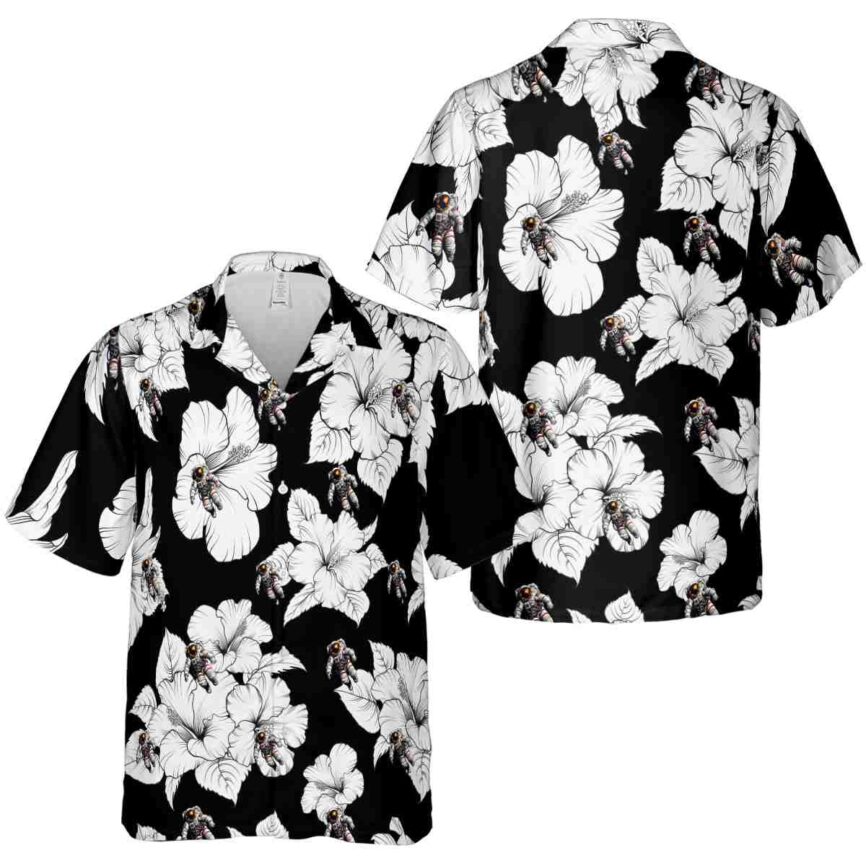 Nasa Hibiscus Flower Hawaiian Shirt Premium grade