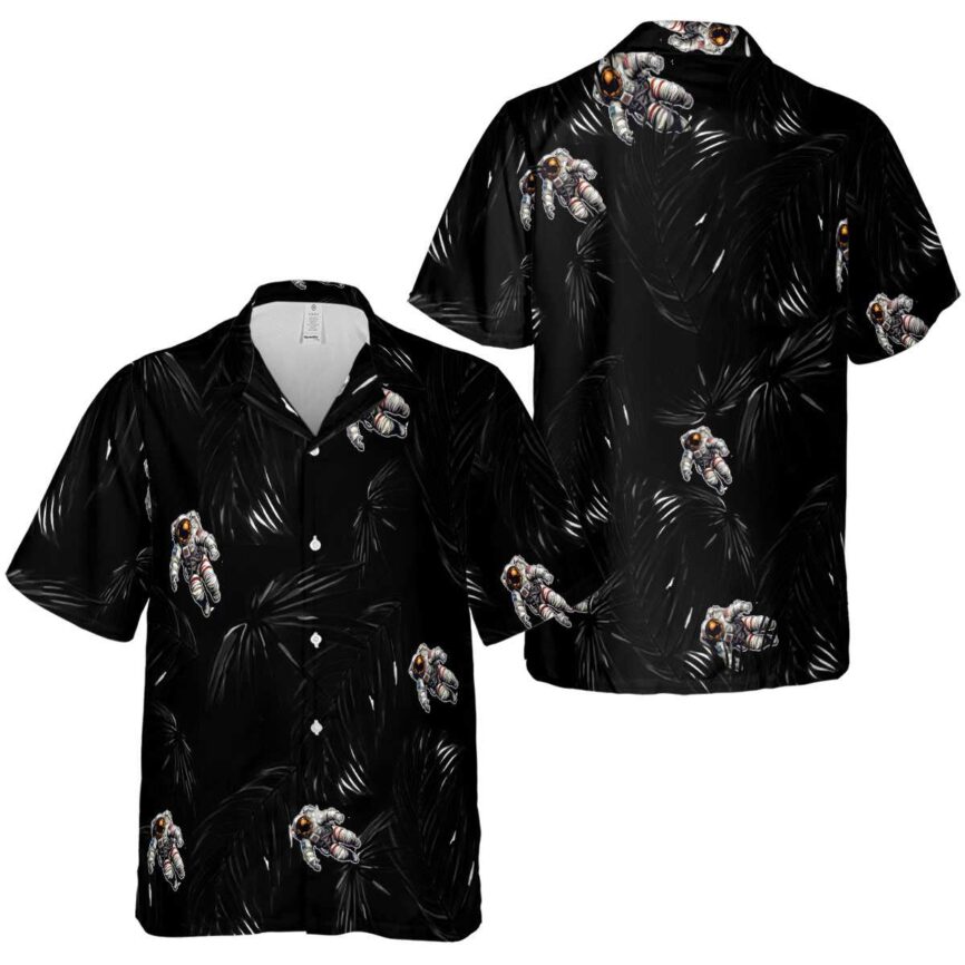 Nasa Monochrome Palm Hawaiian Shirt Premium grade