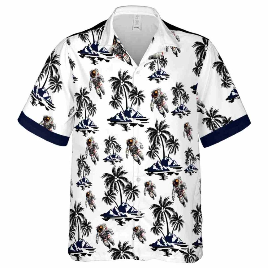 Nasa Palm Island Graphic Hawaiian Shirt Fashion forward