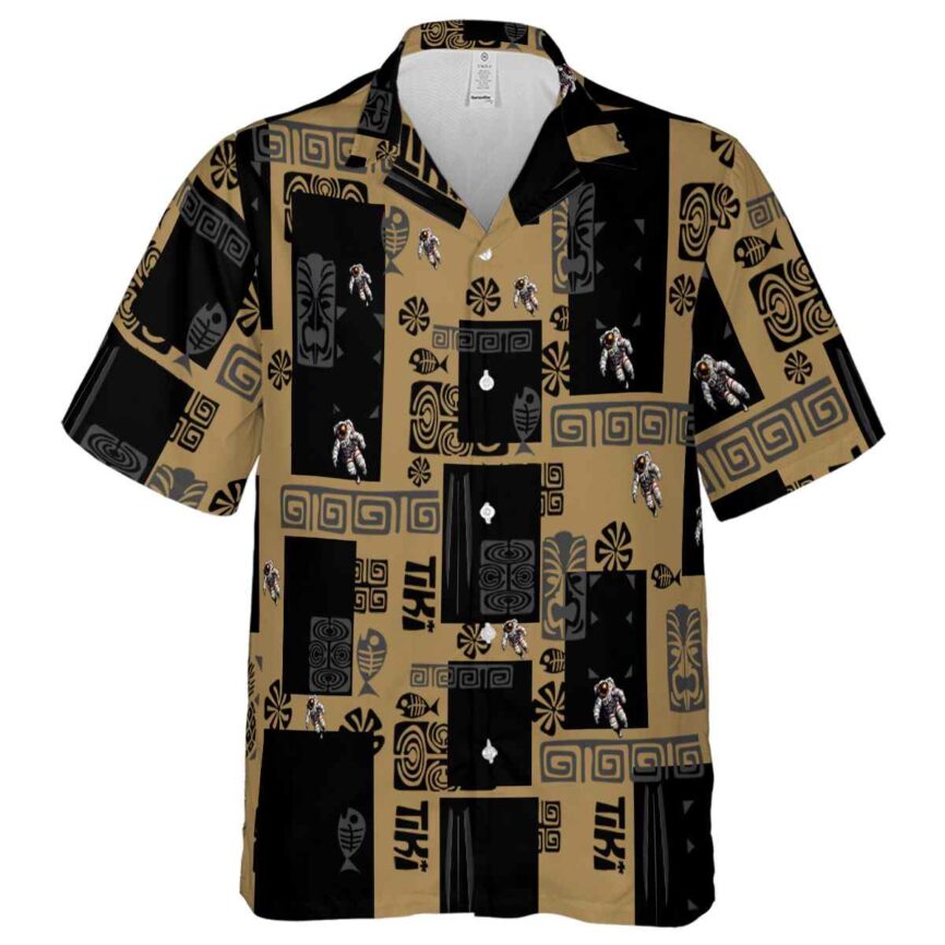 Nasa Tiki Motifs Hawaiian Shirt Fashion forward