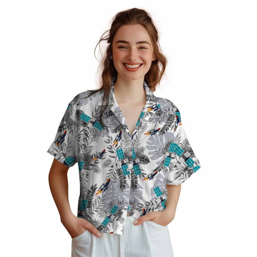 Nasa Tropical Fronds Hawaiian Shirt Top rated