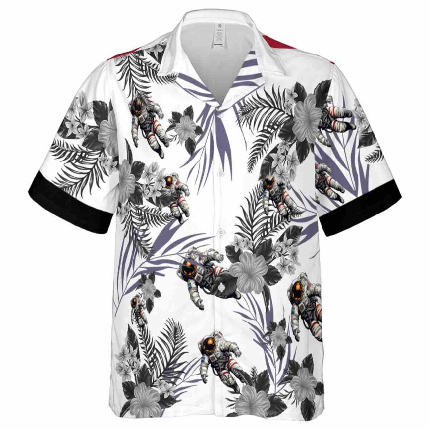 Nasa US Flag Floral Hawaiian Shirt Fashion forward