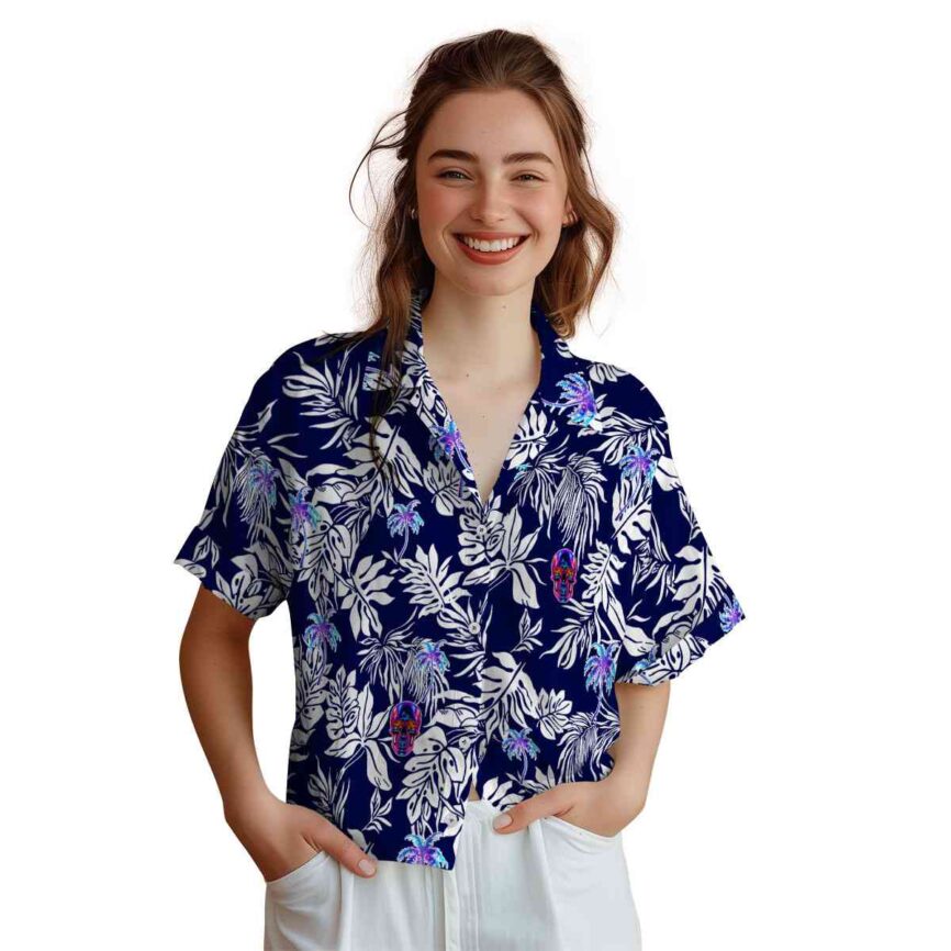 Neon Bold Foliage Hawaiian Shirt Top rated