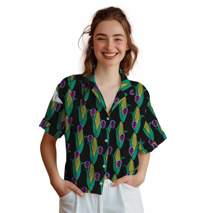 Neon Corn Element Hawaiian Shirt Top rated