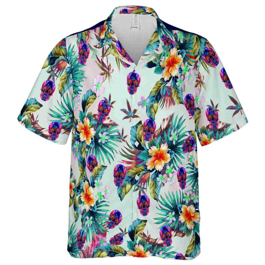 Neon Floral Burst Hawaiian Shirt Fashion forward