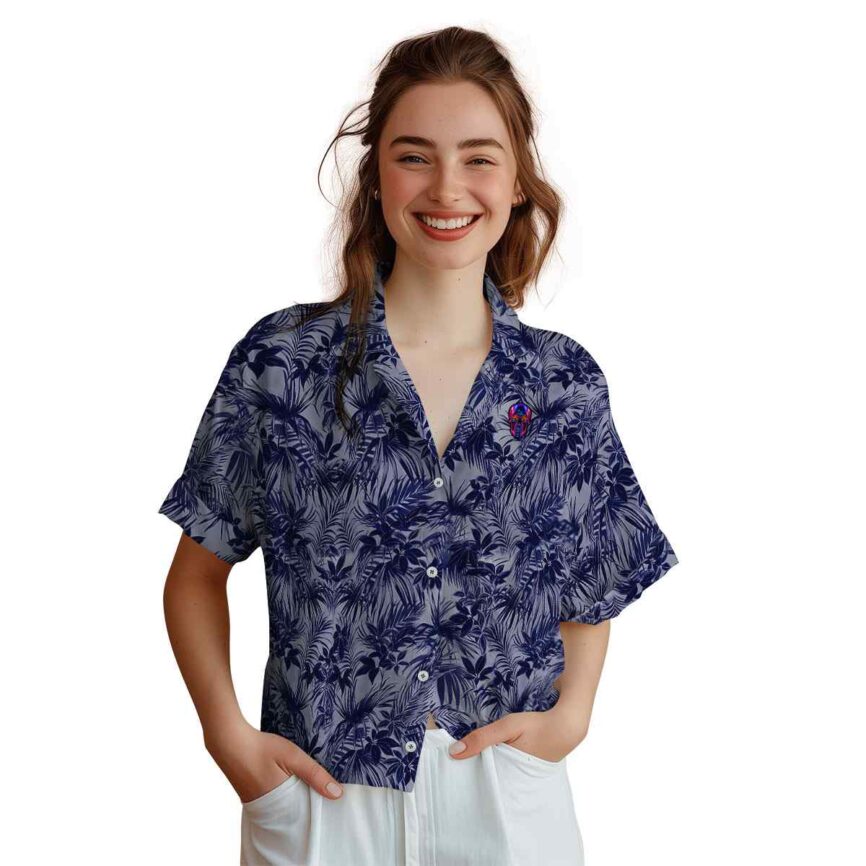 Neon Foliage Print Hawaiian Shirt Top rated