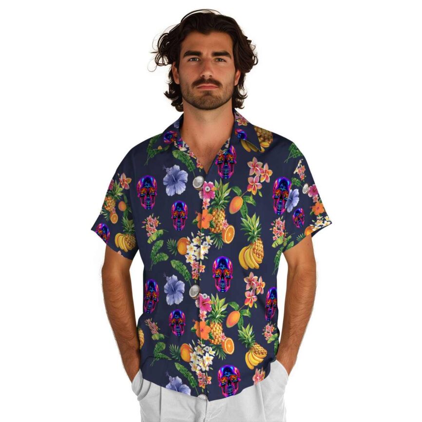 Neon Fruit Pattern Hawaiian Shirt New Arrival
