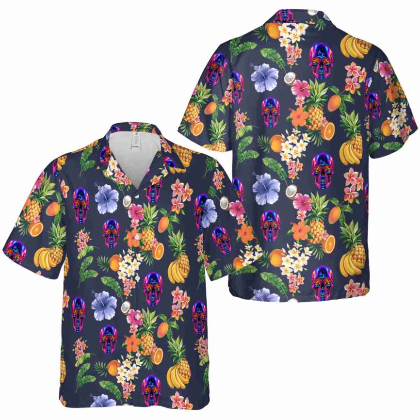 Neon Fruit Pattern Hawaiian Shirt Premium grade