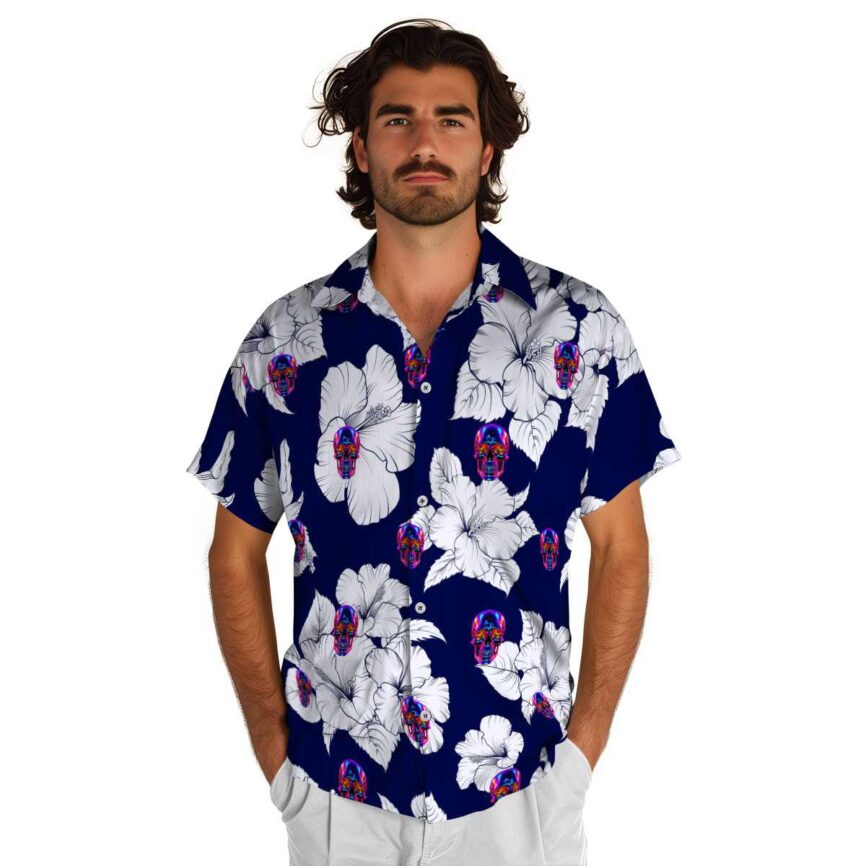 Neon Hibiscus Flower Hawaiian Shirt New Arrival