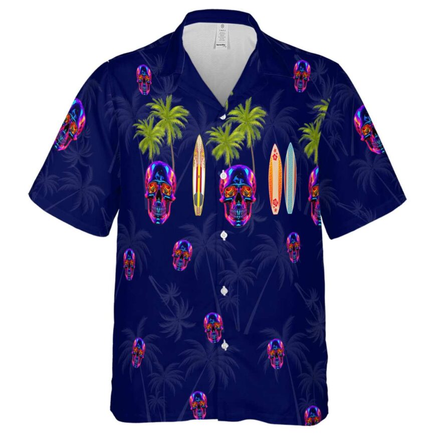 Neon Island Theme Hawaiian Shirt Fashion forward