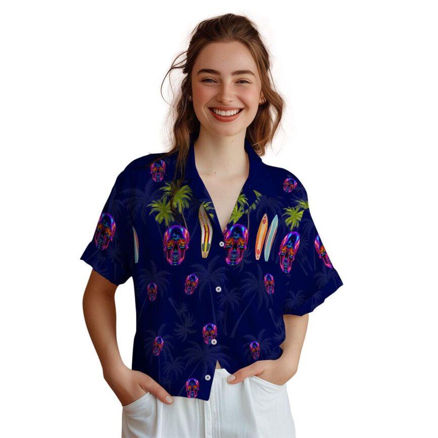Neon Island Theme Hawaiian Shirt Top rated