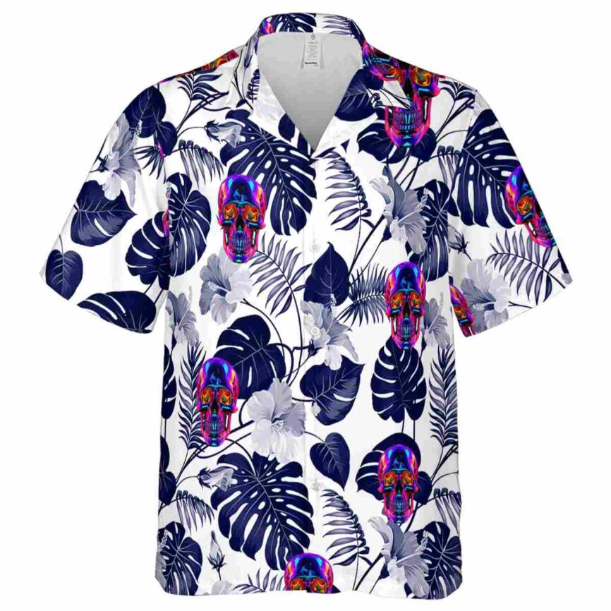Neon Leaf Pattern Hawaiian Shirt Fashion forward