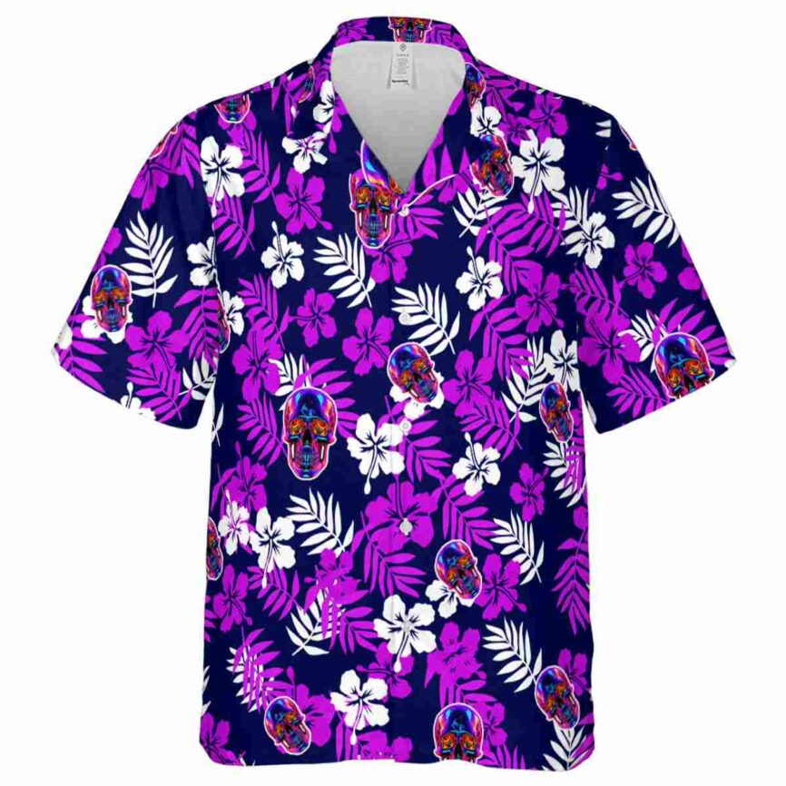 Neon Leafy Hibiscus Hawaiian Shirt Fashion forward