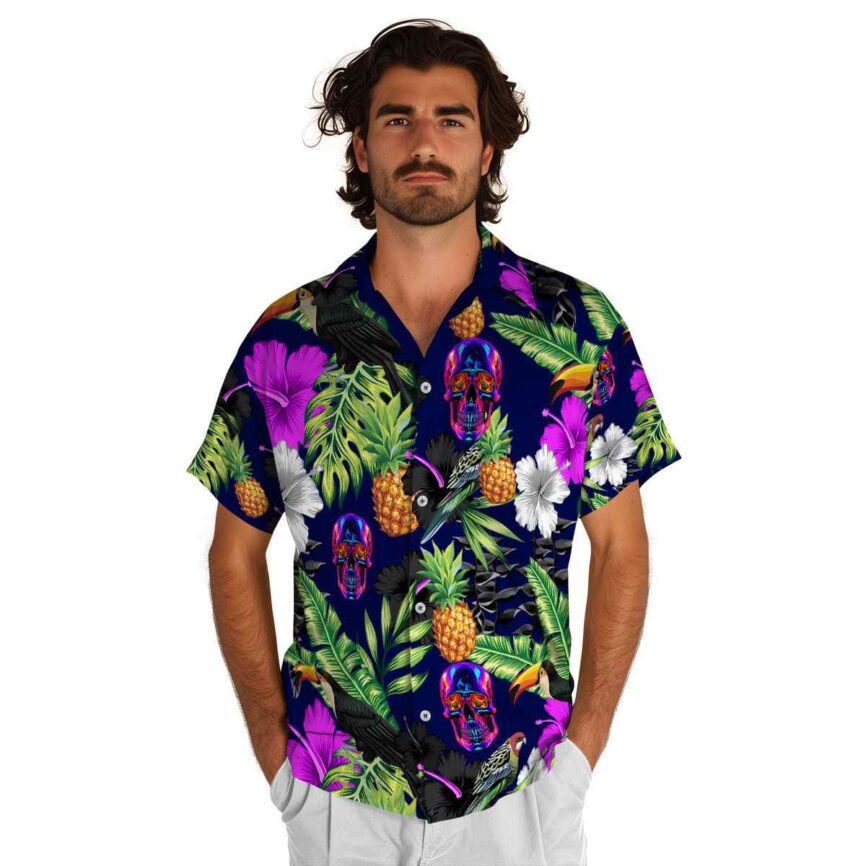Neon Leafy Toucan Hawaiian Shirt New Arrival