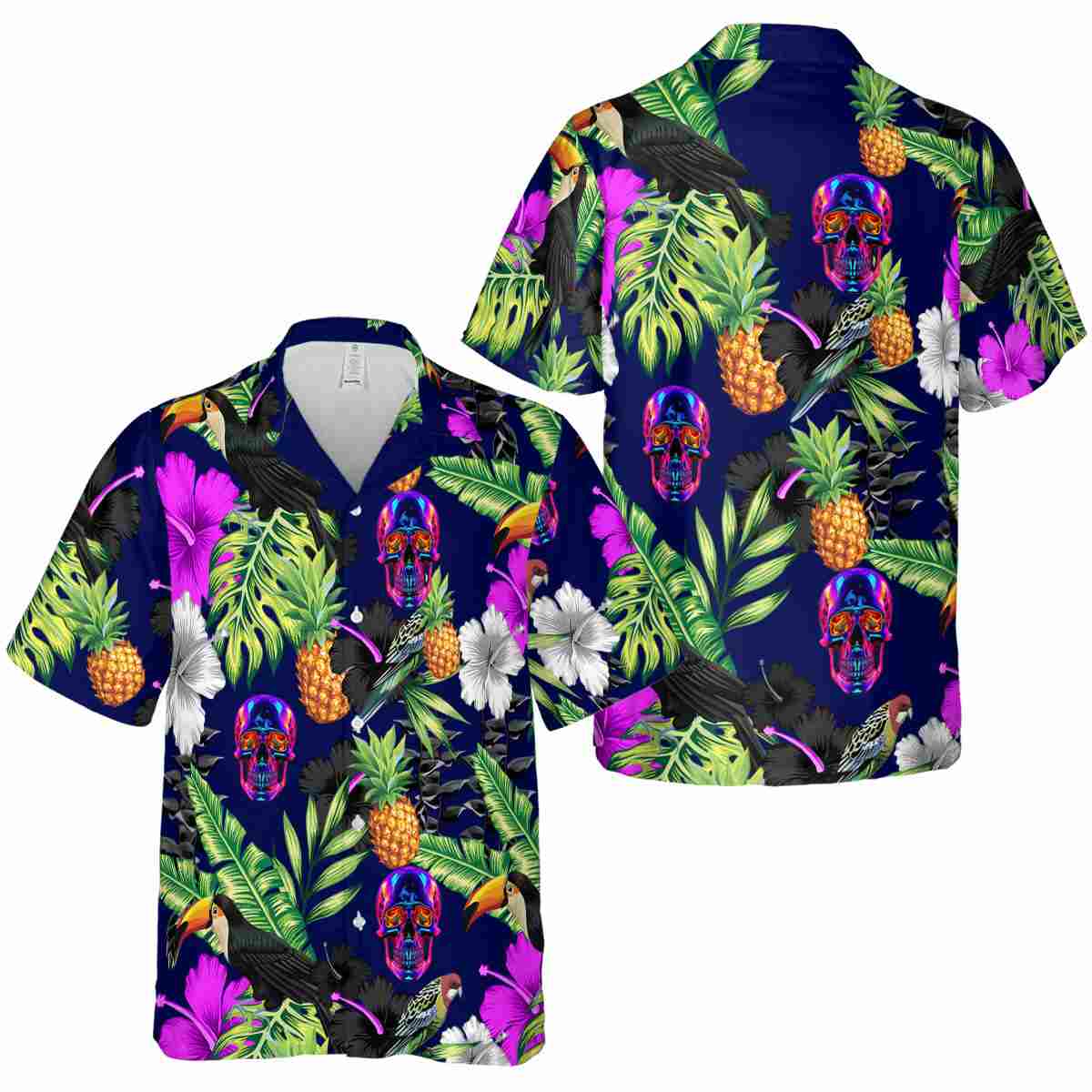Neon Leafy Toucan Hawaiian Shirt Premium grade Neon Leafy Toucan Hawaiian Shirt Premium grade