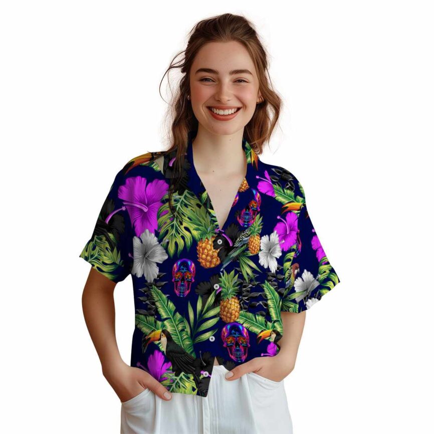 Neon Leafy Toucan Hawaiian Shirt Top rated