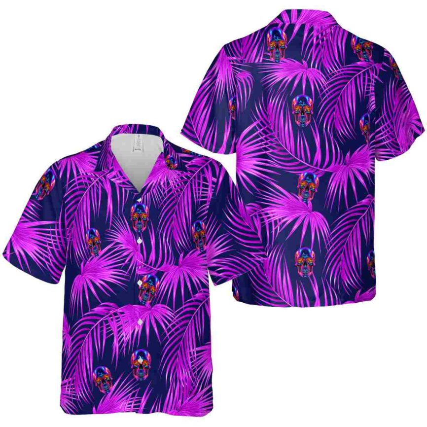 Neon Palm Frond Hawaiian Shirt Premium grade