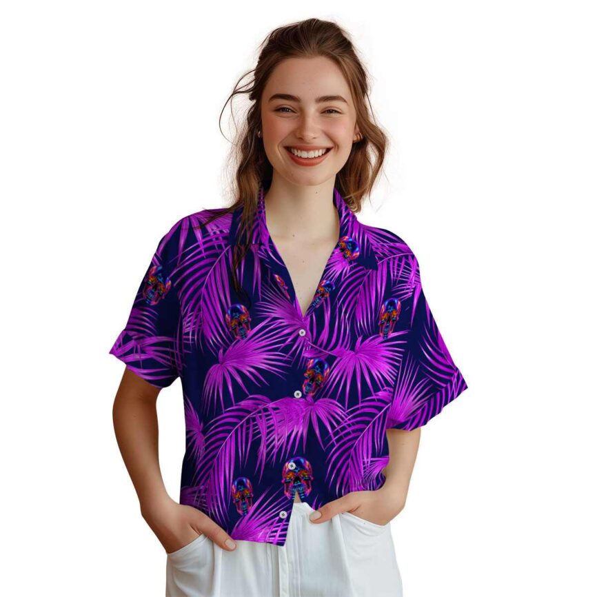 Neon Palm Frond Hawaiian Shirt Top rated