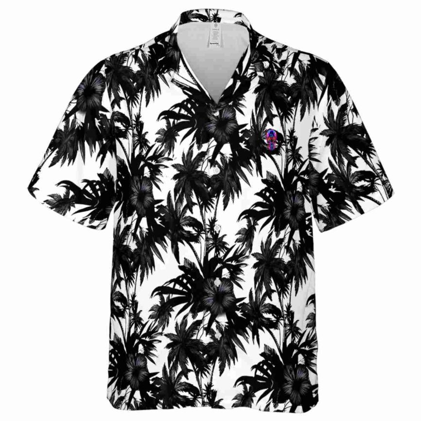 Neon Palm Print Hawaiian Shirt Fashion forward