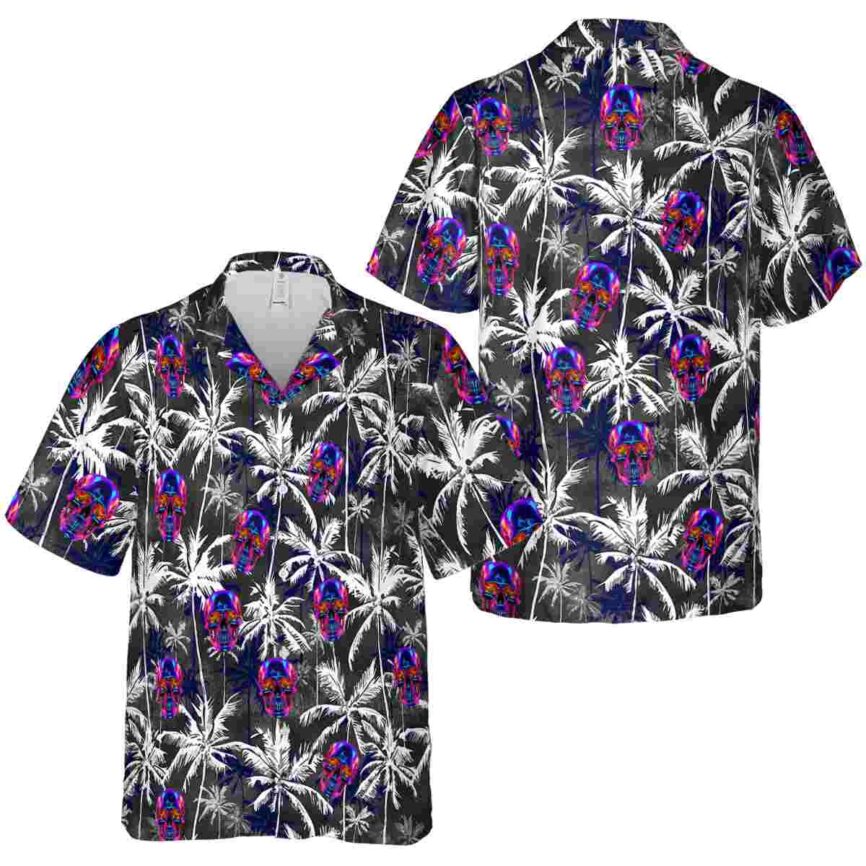 Neon Palm Themed Hawaiian Shirt Premium grade