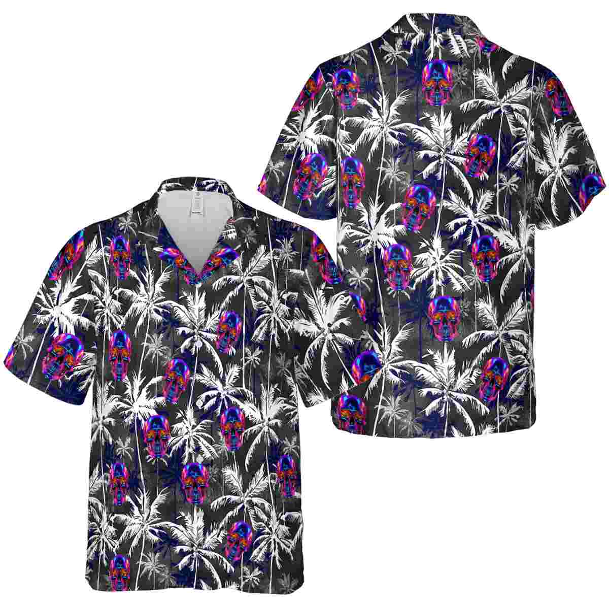 Neon Palm Themed Hawaiian Shirt Premium grade Neon Palm Themed Hawaiian Shirt Premium grade