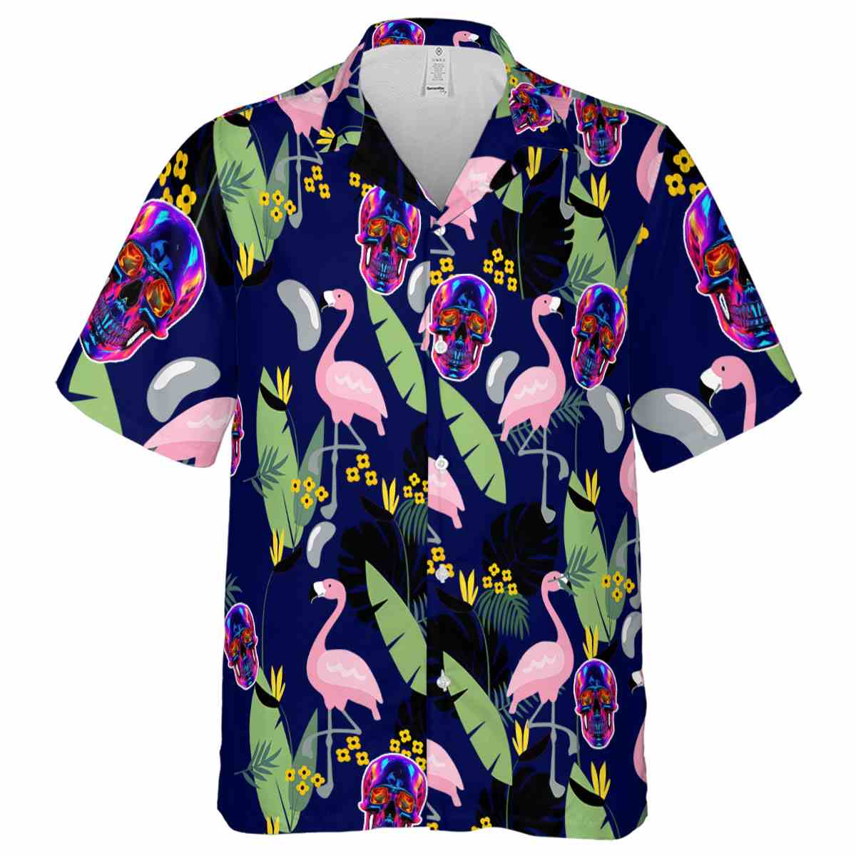 Neon Pink Flamingo Hawaiian Shirt Fashion forward Neon Pink Flamingo Hawaiian Shirt Fashion forward