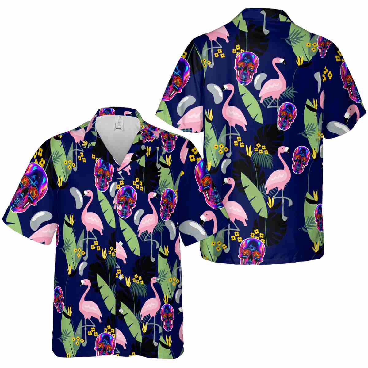 Neon Pink Flamingo Hawaiian Shirt Premium grade Neon Pink Flamingo Hawaiian Shirt Premium grade