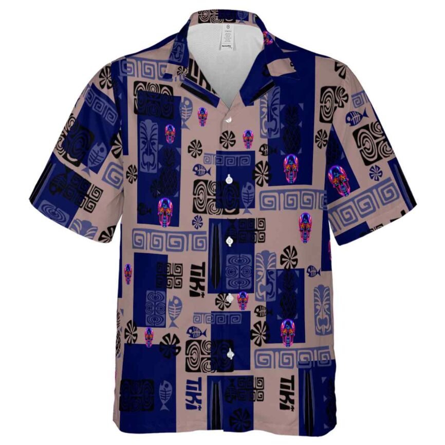 Neon Tiki Motifs Hawaiian Shirt Fashion forward
