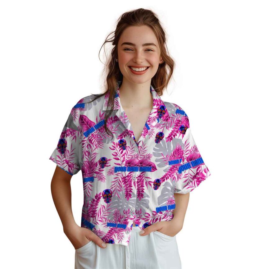 Neon Tropical Fronds Hawaiian Shirt Top rated